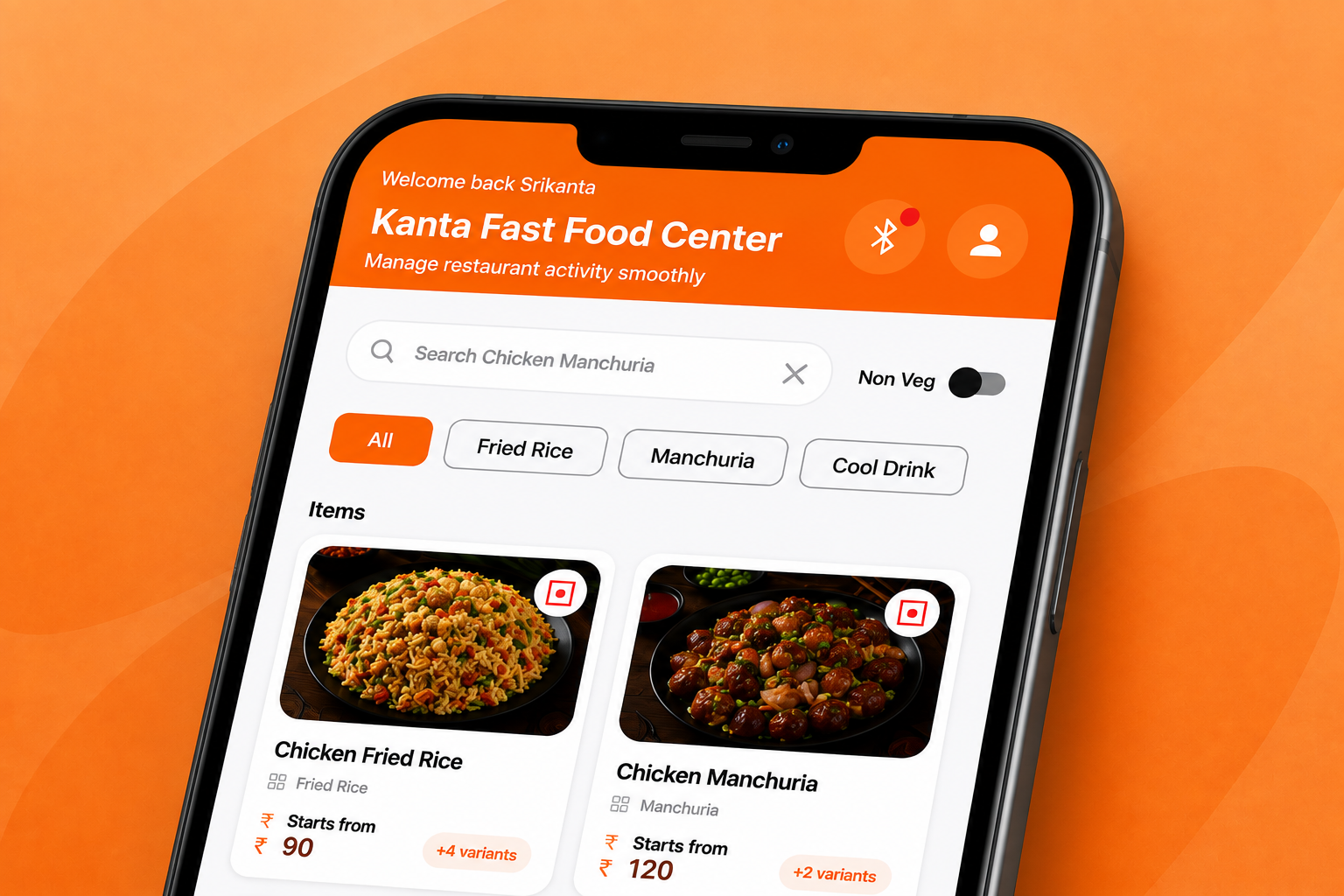 Food Desk restaurant management application